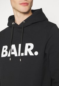 BALR. BRAND STRAIGHT HOODIE - Hoodie - jet black