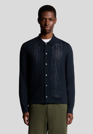 MID CABLE - Strickjacke - dark blue