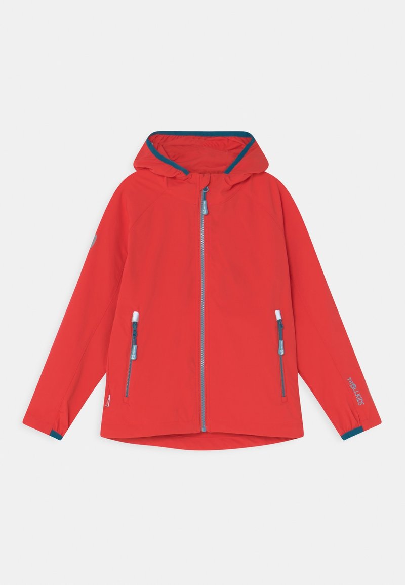 TROLLKIDS KIDS KVALVIKA UNISEX - Ulkoilutakki - spicy red/dolphin blue