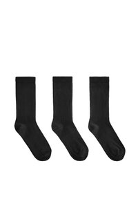 3 PAIRS  - Nogavice za športne copate - black