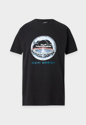 HUF, EQUIPE MONDIALE TEE - T-Shirt print - black