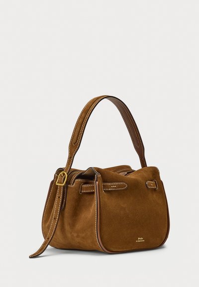 Polo Ralph Lauren POLO ID SUEDE MINI SATCHEL - Rokassoma - cinnamon