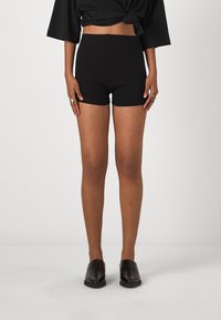 Even&Odd RIB TINY SHORTS 2 PACK - Shorts - black/beige