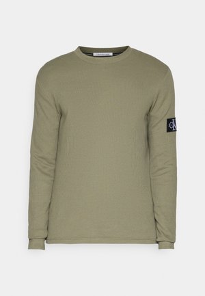 WAFFLE - Camiseta de manga larga - dusty olive