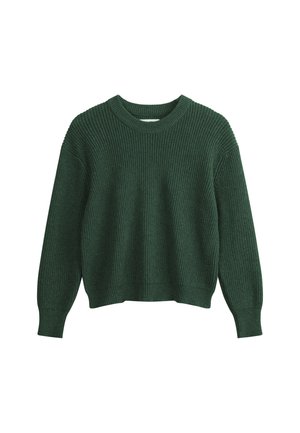 MELA, DAMEN RIPPSTRICK PULLOVER ADAH - Jumper - deep forest melange