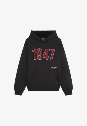 Wrangler, LONG SLEEVE GRAPHIC HOODIE FOR MENS - VINTAGE FIT - Hoodie - black beauty