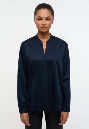 SATIN SHIRT - LOOSE FIT - Tunika - marine