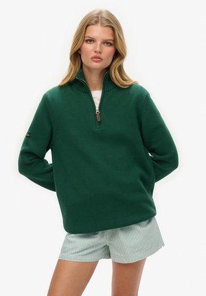 Strickpullover - forest green
