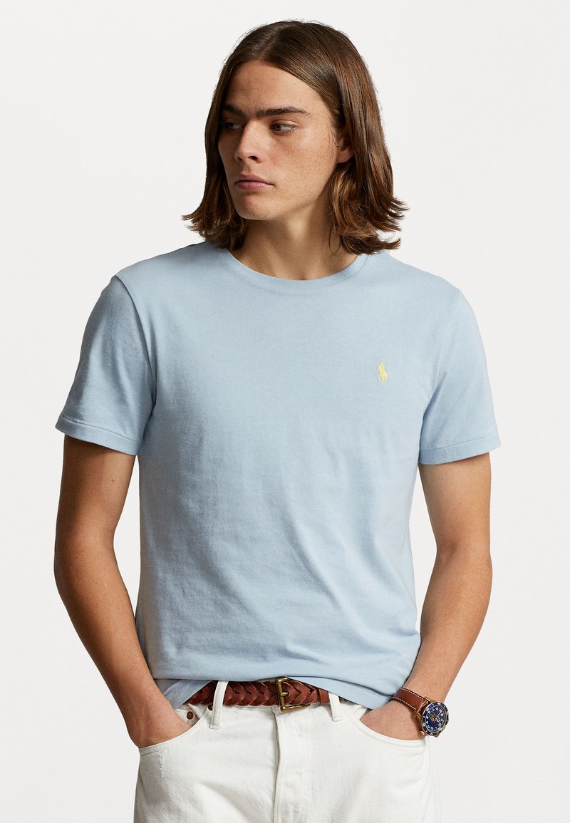 Polo Ralph Lauren CUSTOM SLIM FIT JERSEY CREWNECK T-SHIRT - Pamata T-krekls - alpine blue