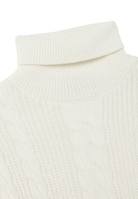PIOMBO TURTLENECK REGULAR FIT WITH JACQUARD PATTERN - Jumper - optical white