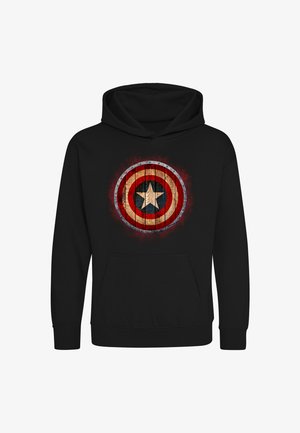 Henry Tiger, MARVEL AVENGERS - WOODEN SHIELD - Kapuzenpullover - jet black