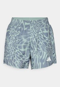 TRAIN ESSENTIALS ALL OVER PRINTED WORKOUT SHORT - Sports shorts - silver green