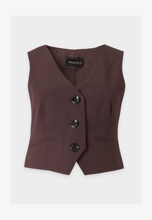 Anna Field by Zalando, Γιλέκο - chocolate plum