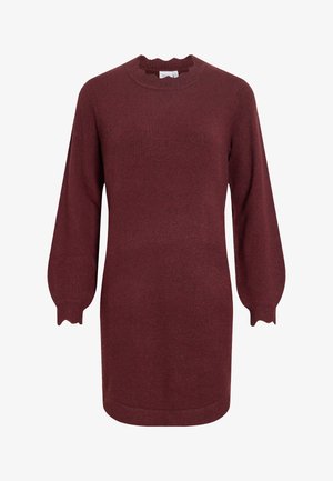 VILA, VINIKOLINA O NECK DRESS - Jumper dress - port royale melange