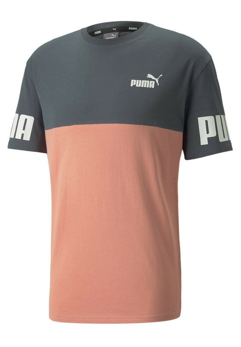 Herren T-Shirts basic | Puma COLORBLOCK T-Shirt print rosa/pink - FC27610 Herren T-Shirts basic | Puma COLORBLOCK T-Shirt print rosa/pink - FC27610