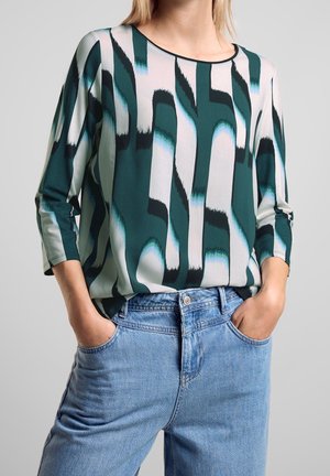 Bluse - mottled green