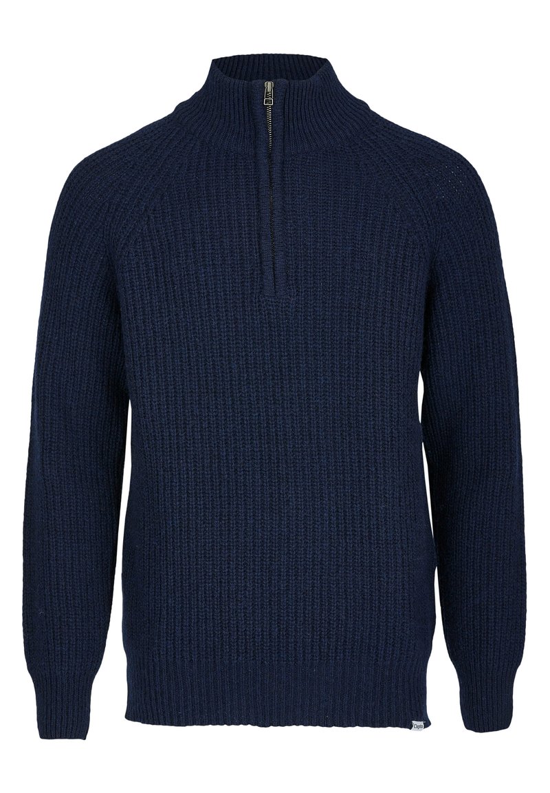 Cleptomanicx TRAINER TROYER - Strickpullover - dark navy