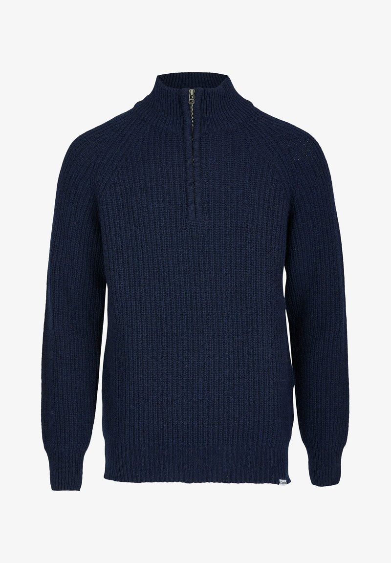 Cleptomanicx TRAINER TROYER - Strickpullover - dark navy