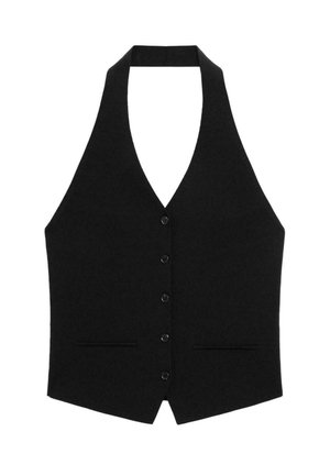 Massimo Dutti HALTER NECK  - Bodywarmer - black