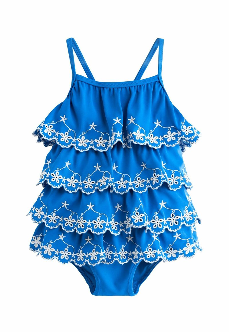 Next BRODERIE RUFFLE  - Fürdőruha - blue