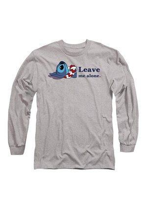 LILO STITCH LEAVE ME ALONE - Long sleeved top - mottled light grey