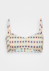 LOTTIE CHECK BANDEAU - Bikini-Top - blue/tangerine