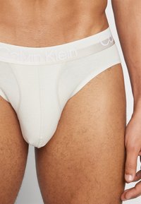 Calvin Klein Underwear HIP BRIEF 3 PACK - Klasični kroj - taupe/khaki/dark grey