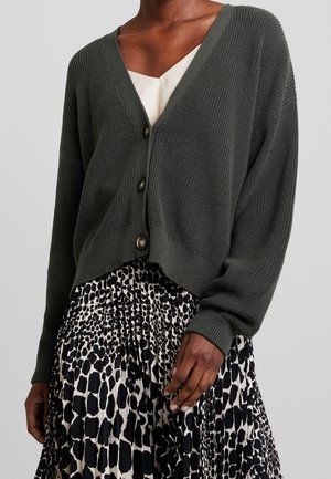 Strickjacke - dark green