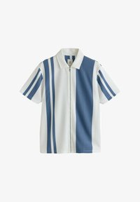 Unselected, blue white zip