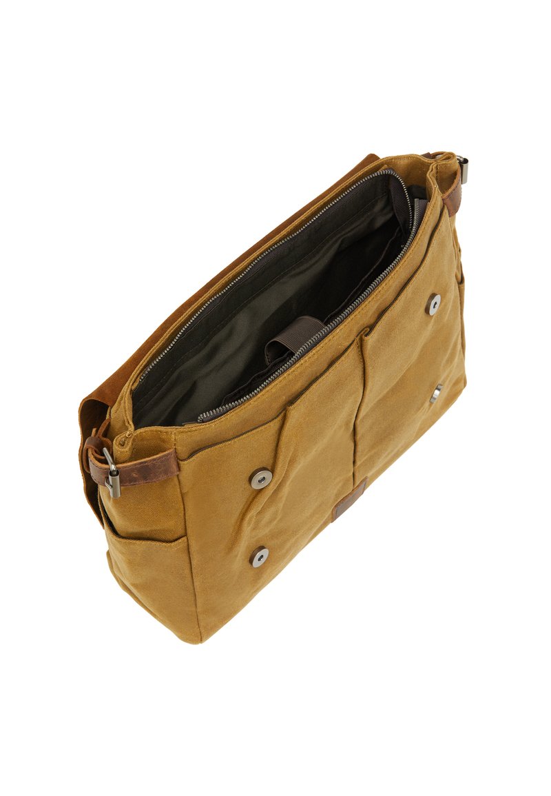 DreiMaster MESSENGER Cross body bag camel/beige Zalando