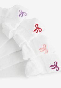 Next EMBROIDERED 4 PACK REGULAR FIT - Strumpor - white pink bows