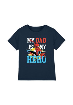 SPIDER-MAN DAD HERO COMIC - Print T-shirt - dark blue