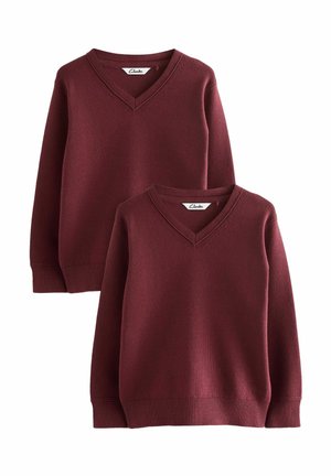 REGULAR FIT - UNISEX SCHOOL 2 PACK - Džemperis - burgundy red