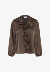 Unselected, chocolate brown