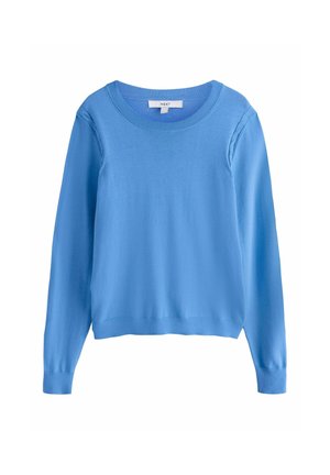 Next, REGULAR FIT - SOFT TOUCH LONG SLEEVE CREW NECK JUMPER . - Striktrøje - blue