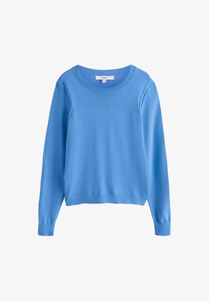 Next, REGULAR FIT - SOFT TOUCH LONG SLEEVE CREW NECK JUMPER . - Striktrøje - blue
