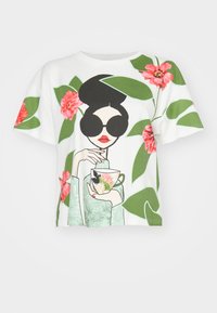 EVAN STACE TEE - Trükipildiga T-särk - off white/multi