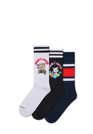 3-PACK CUTE SNEAKER - Sokken - black