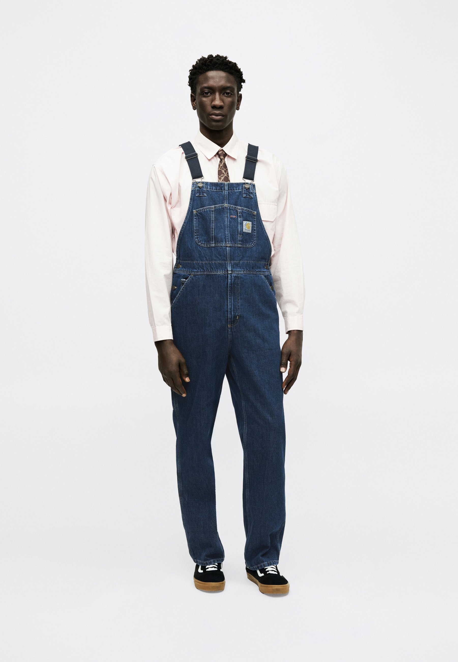 Carhartt WIP CAMANO - Denim Dungarees - blue stone washed/stone