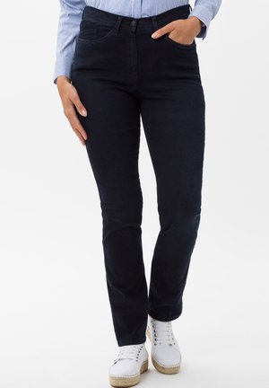 STYLE LAURA SLASH - Jeans slim fit - dark blue mit effekt