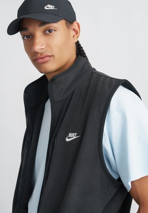 CLUB VEST - Strukirani kaput - black/white