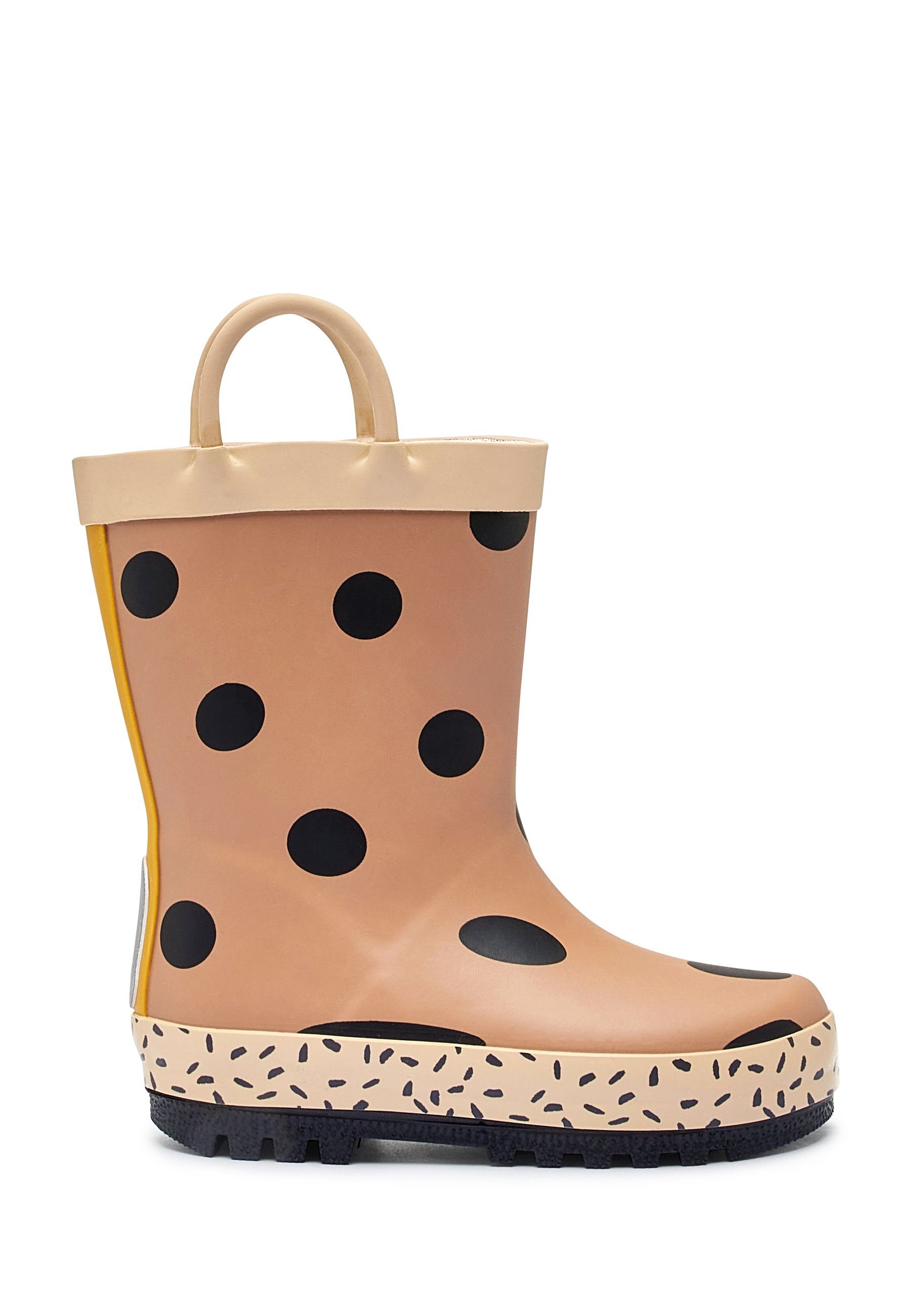 HANDLE - Wellies - scandi brown spot 
