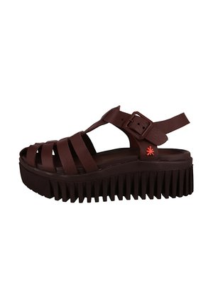 Platform sandals - brown