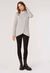 Apricot Rainbow Colorblock Pullover Sweatshirt
