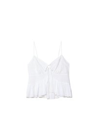 LOOSE FITTING RUFFLED - Top - white