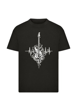 GITARRE HERZSCHLAG - Print T-shirt - schwarz