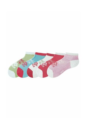 5 PACK - Socks - 1x weiß, 1x pink, 1x hellgrün, 1x rosa, 1x hellblau