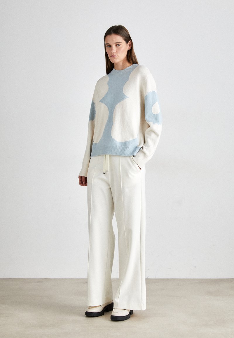 Marimekko ARKKI HEIJASTUS UNIKKO - Jumper - off-white/light blue  