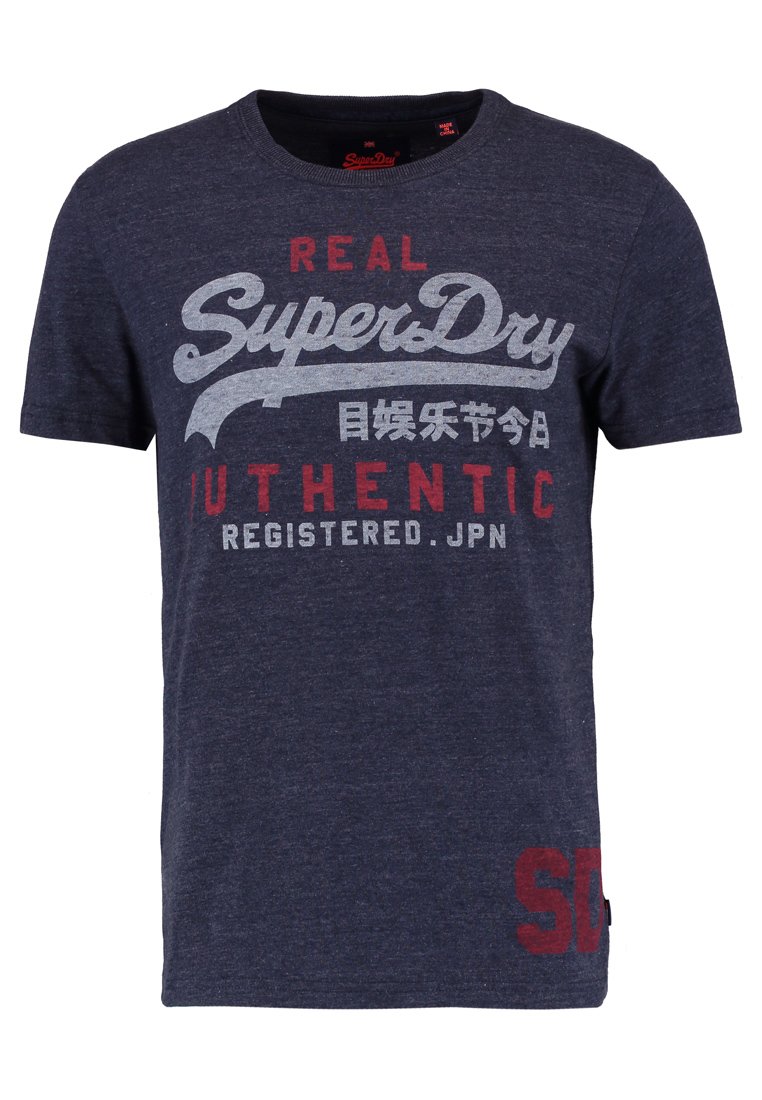 Superdry & Co T-shirt print donkerblauw Superdry & Co T-shirt print donkerblauw