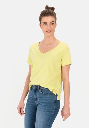 camel active V-NECK  - T-shirt basic - limoncello